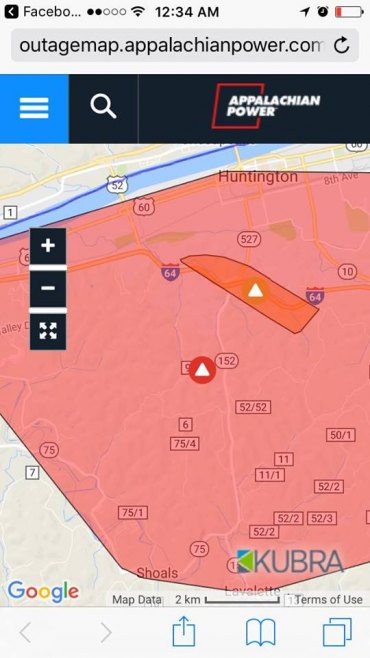 Power Outage Impacts Much of Huntington Power Outage Impacts Much of Huntington